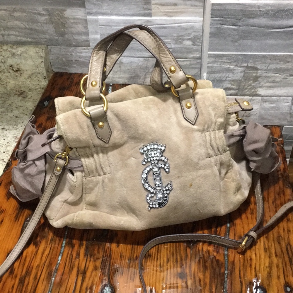Juicy Couture velvet handbag